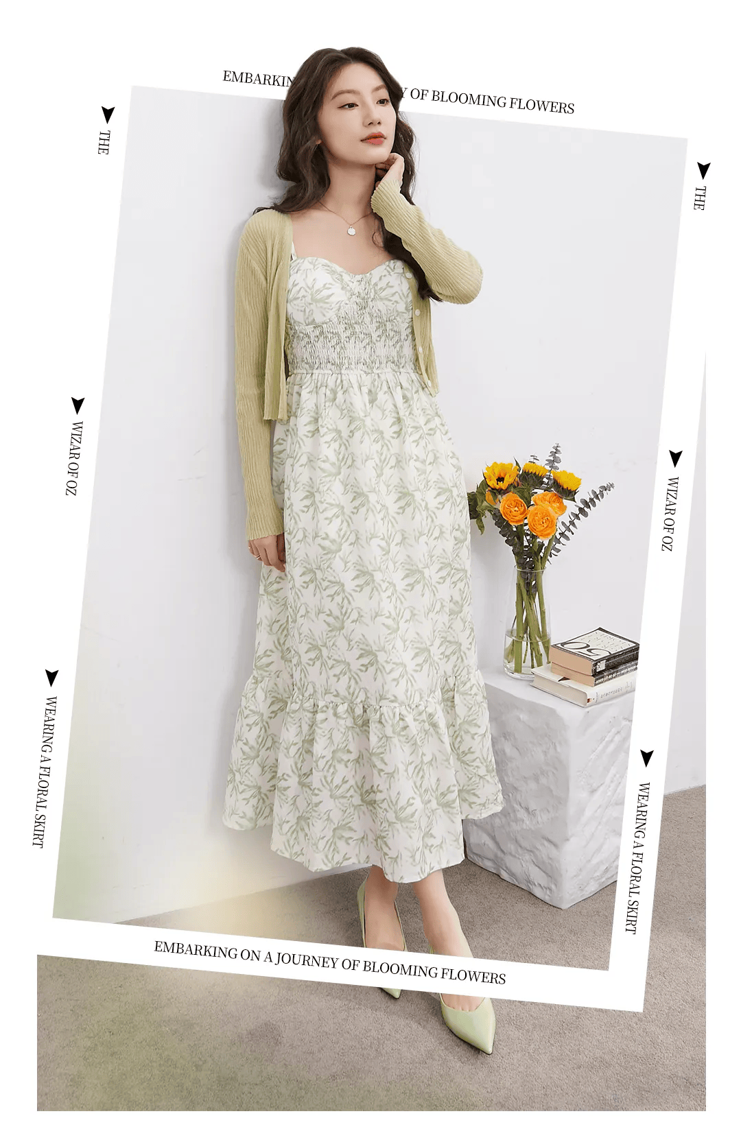 inshop穿花裙开启花漾之旅