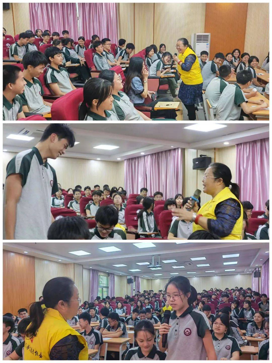 用生命点亮生命心理健康志愿服务队走进宏伟中学开展放松减压动力提升