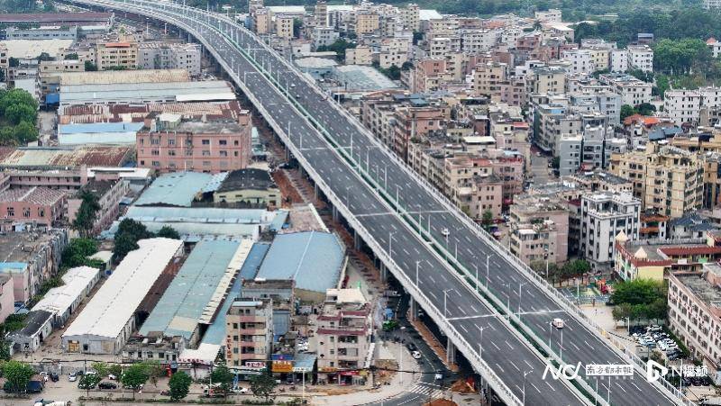 惠阳首条城市快速路今日正式通车,全程没有红绿灯_干线_秋长街道_红色