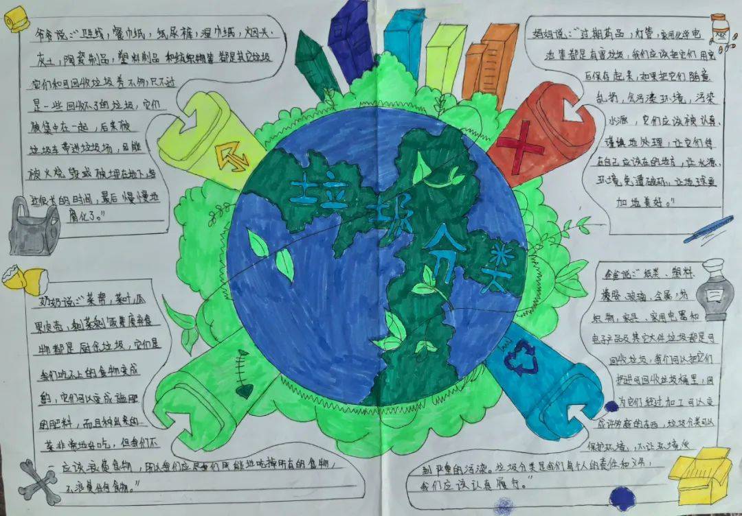 垃圾革命手抄报活动展播开始了快来一起欣赏吧