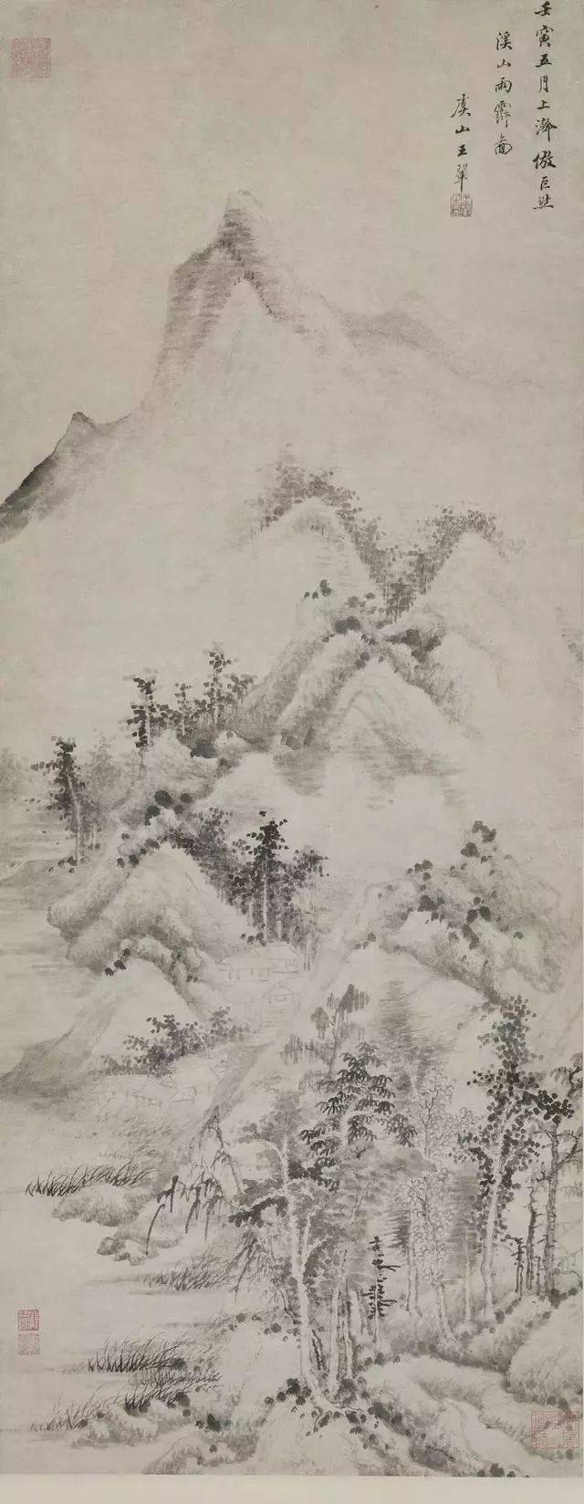 清代画家王翠山水画图片