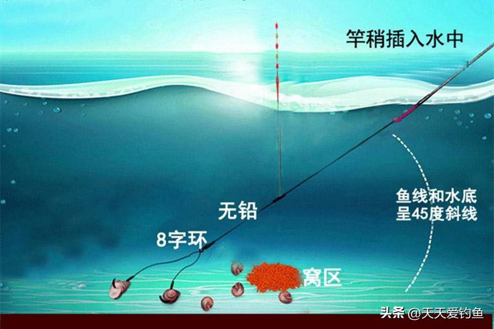 手竿无漂钓法图解图片