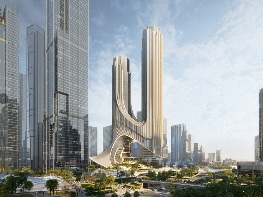 “未来之塔”跃出地面!深圳湾超级总部基地C塔项目建设取得新进展_施工_设计_应用