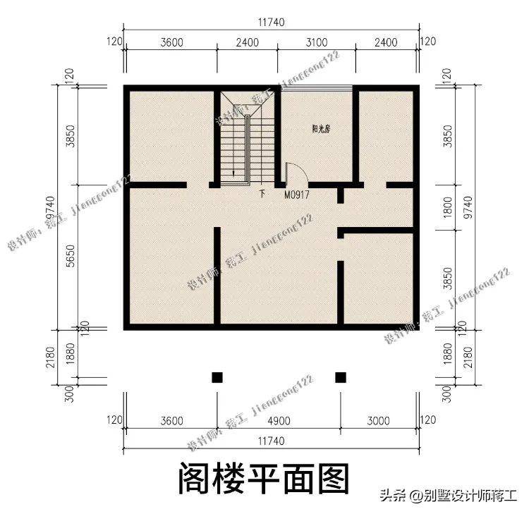 120平方米的平房设计图图片