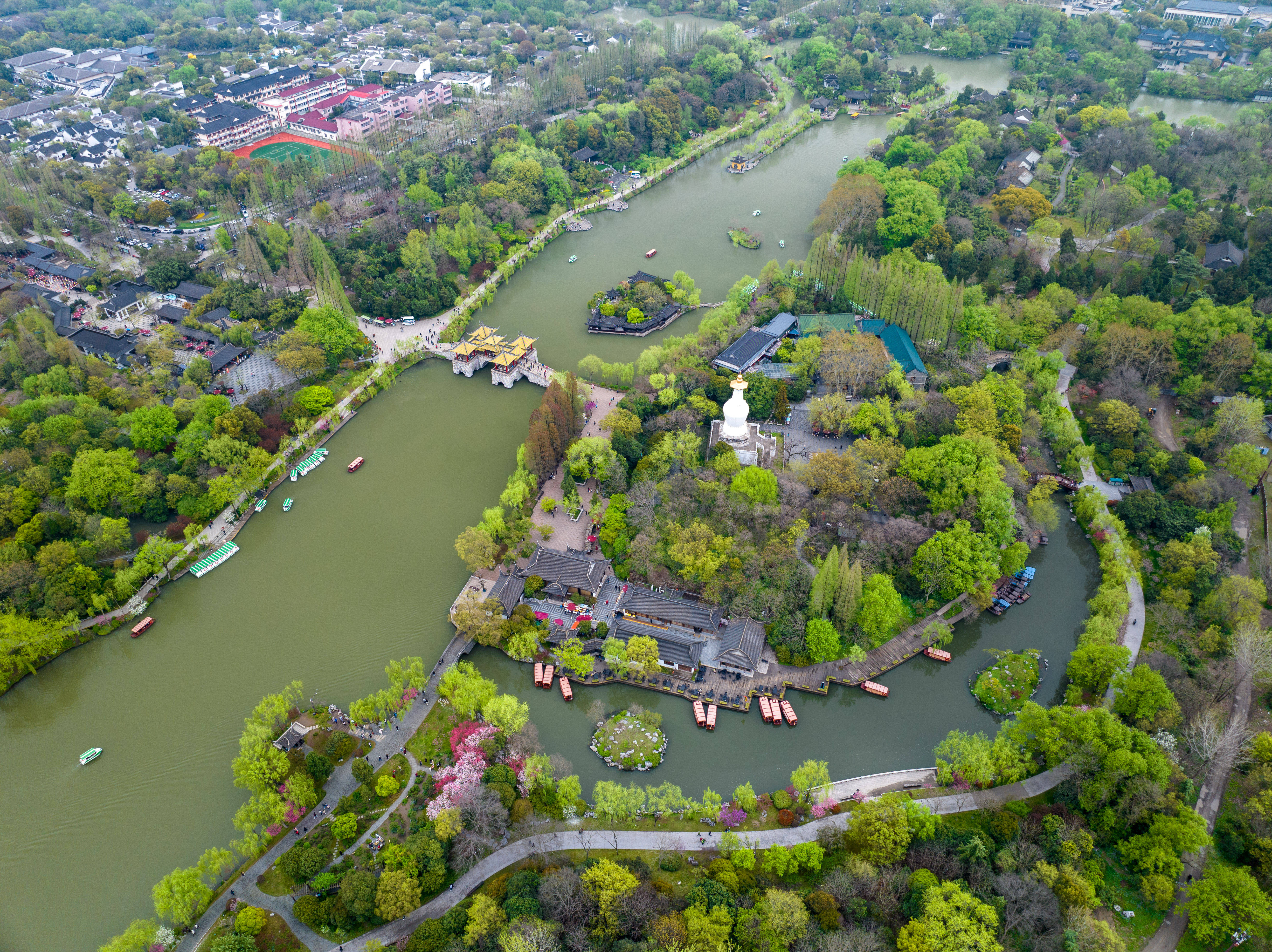 江苏扬州:瘦西湖春景如画