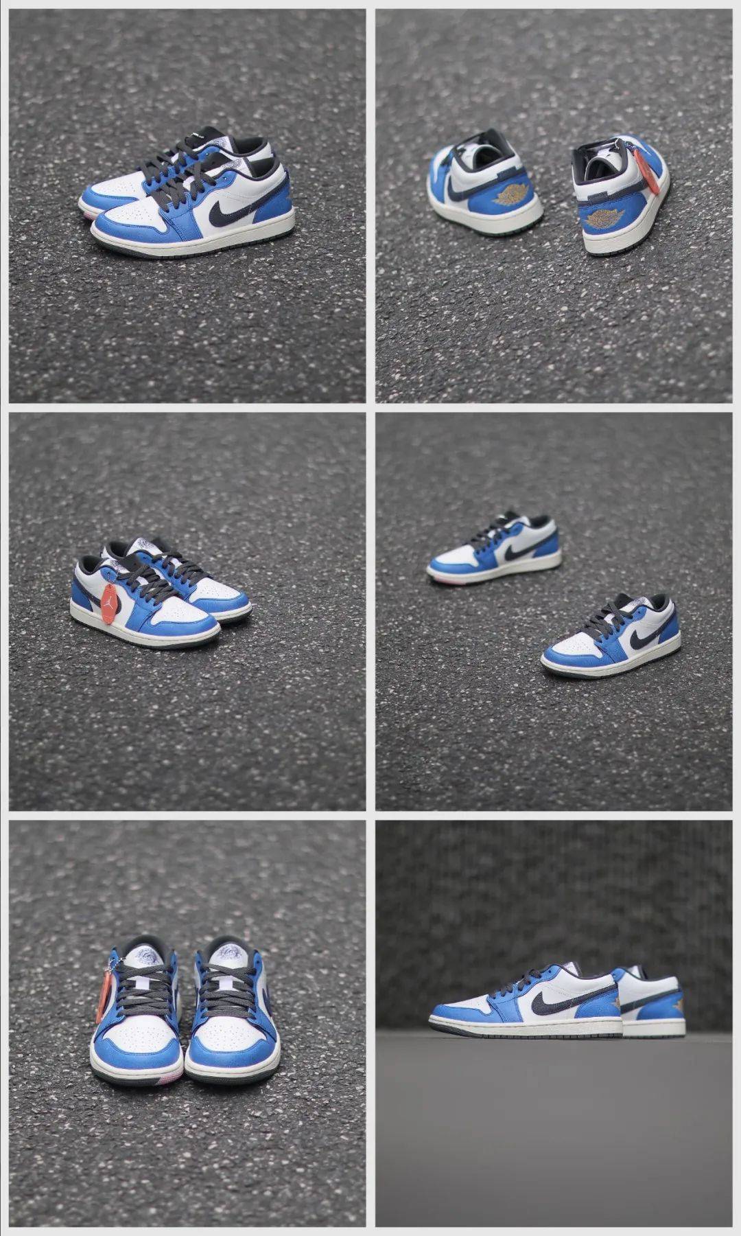 鞋面部分融入细腻皮质/打磨做旧/龟裂等效果,鞋尾部分的黄色飞翼标志