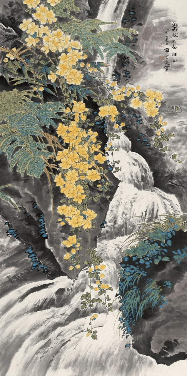 大师笔下迎春花春意盎然