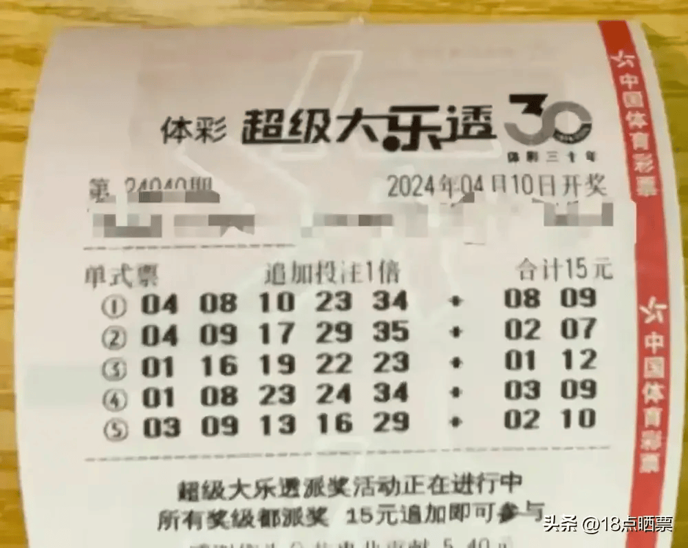 原创大乐透24040期分析龙头5跨度25点胆码23172复式晒票
