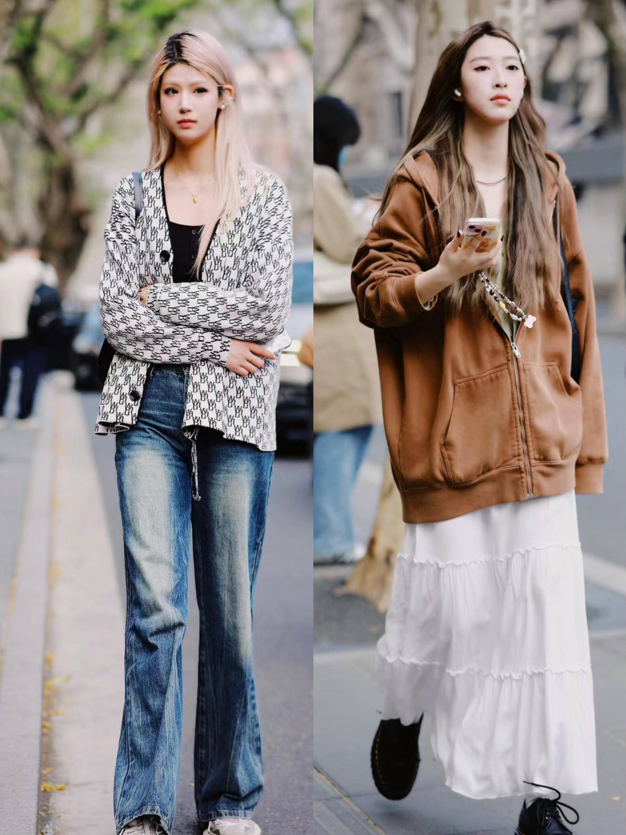 看上海街拍才明白春夏穿衣就要酷一点时髦醒目太高级