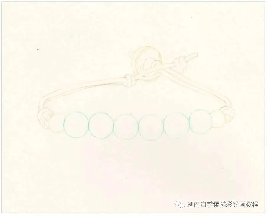 彩铅画手链