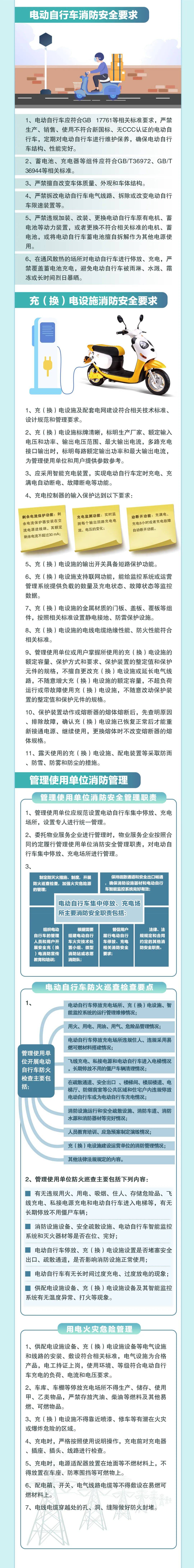一图读懂山西省电动自行车消防安全管理指南