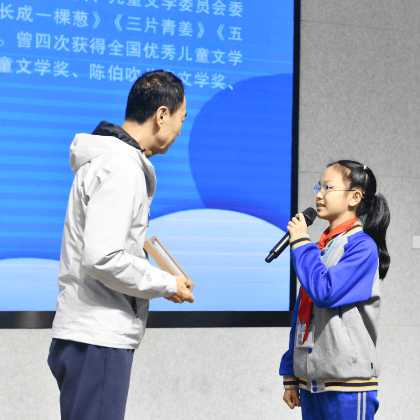 作家进校园书香能致远著名儿童文学作家常新港走进余姚市实验学校