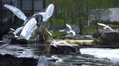 澜庭/赛肯思景观摄影:南西摄影△水滴花园/大小景观△武汉中建壹品