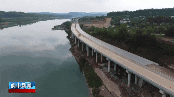 阆中这条新"滨江路",建设进度已经过半