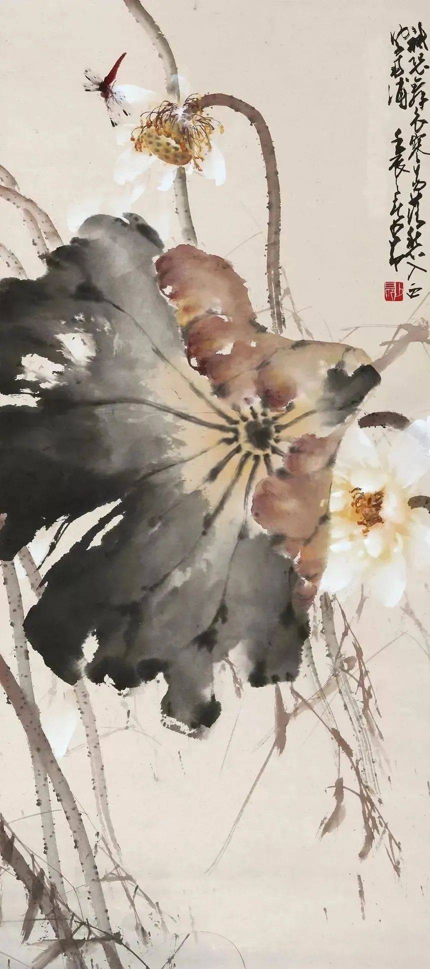 赵少昂的残荷之美,惊艳了你的视觉!