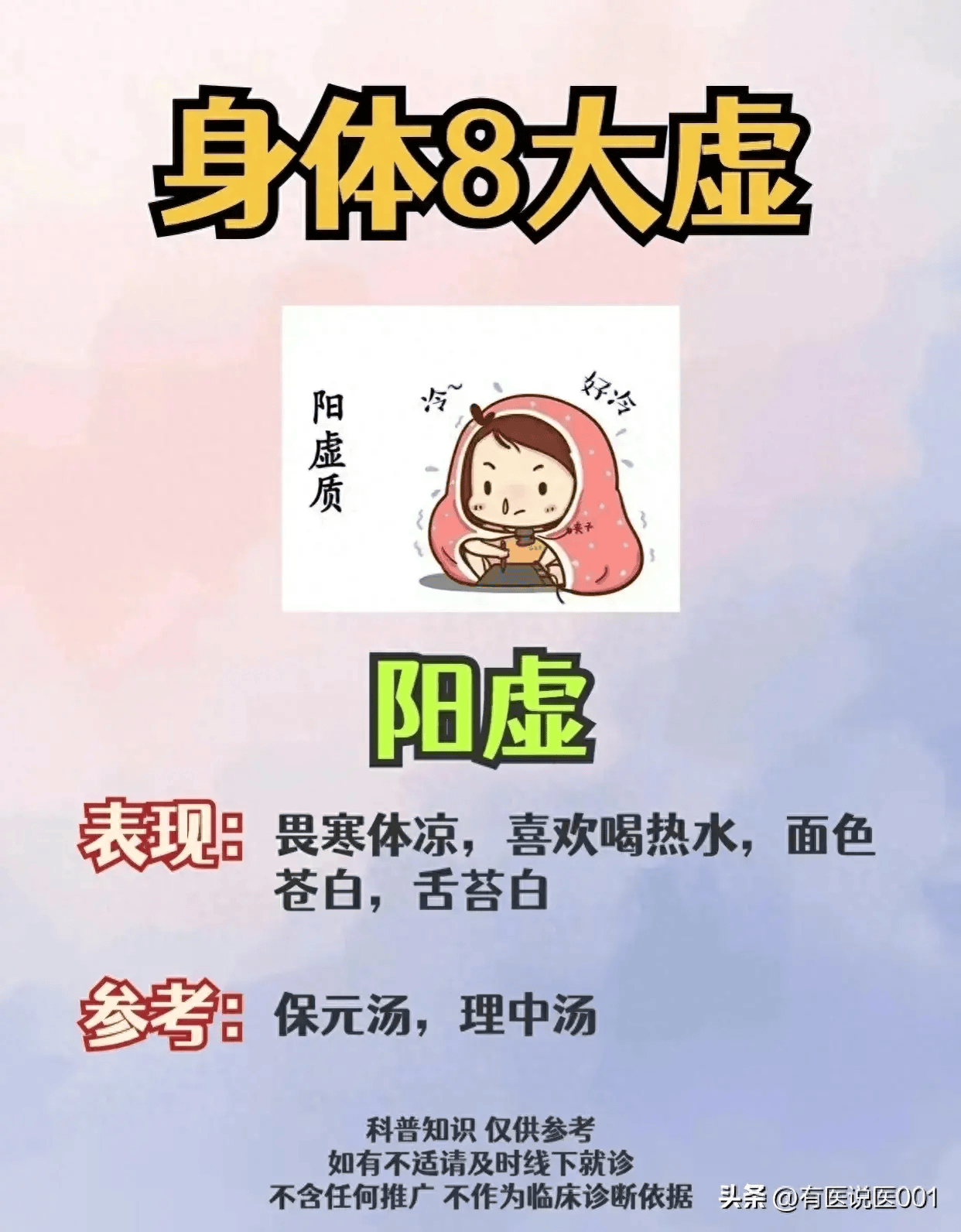 人有八大虚,送你16个调理八大虚证的方!