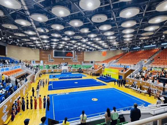 2024年北京市青少年冠军赛武术套路项目比赛在西城区月坛体育馆进行