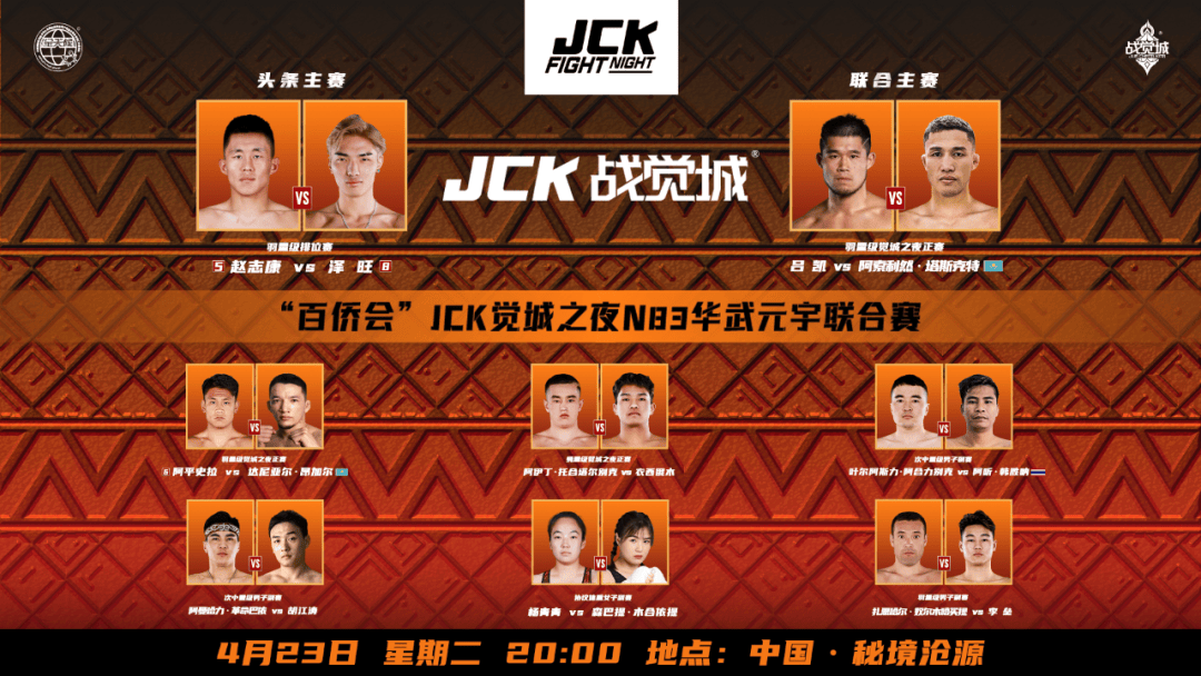 今晚开战!"白马银枪将"赵志康vs泽旺!吕凯首秀打响中外大战!