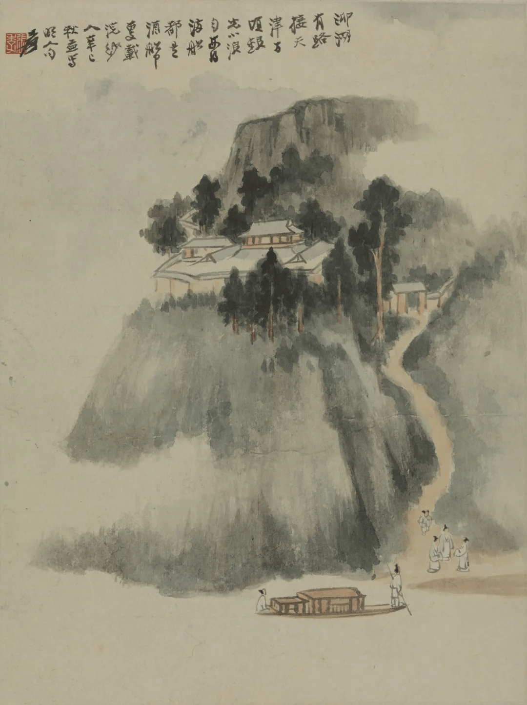 张大千：山水册页_搜狐网