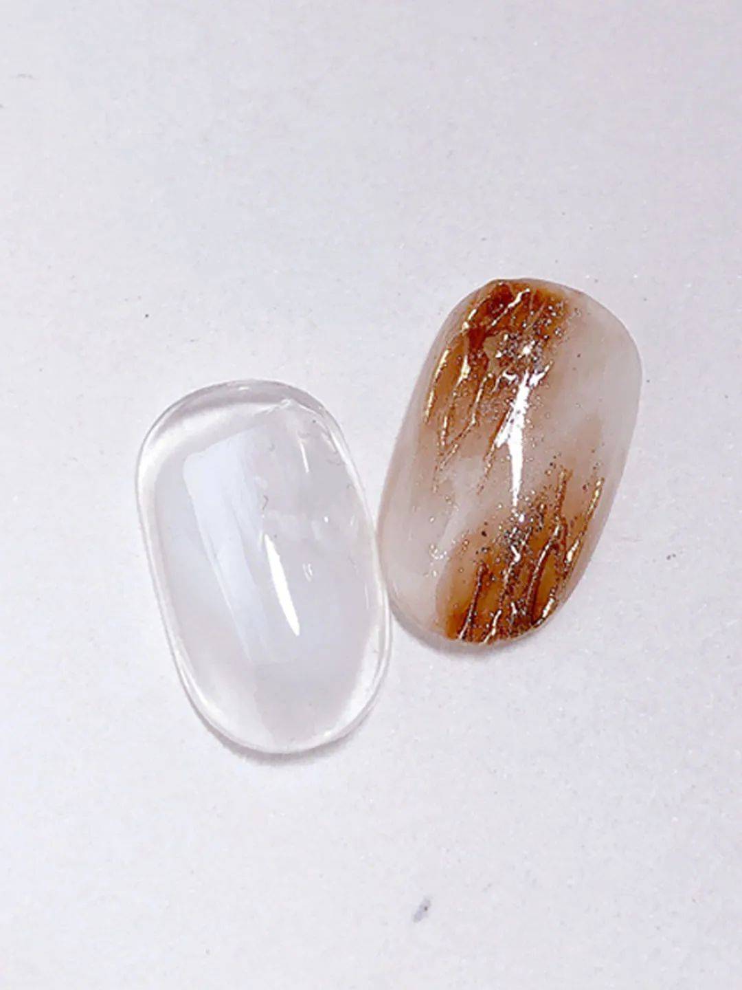 免费教程|奶茶色晕染美甲教程|超简单