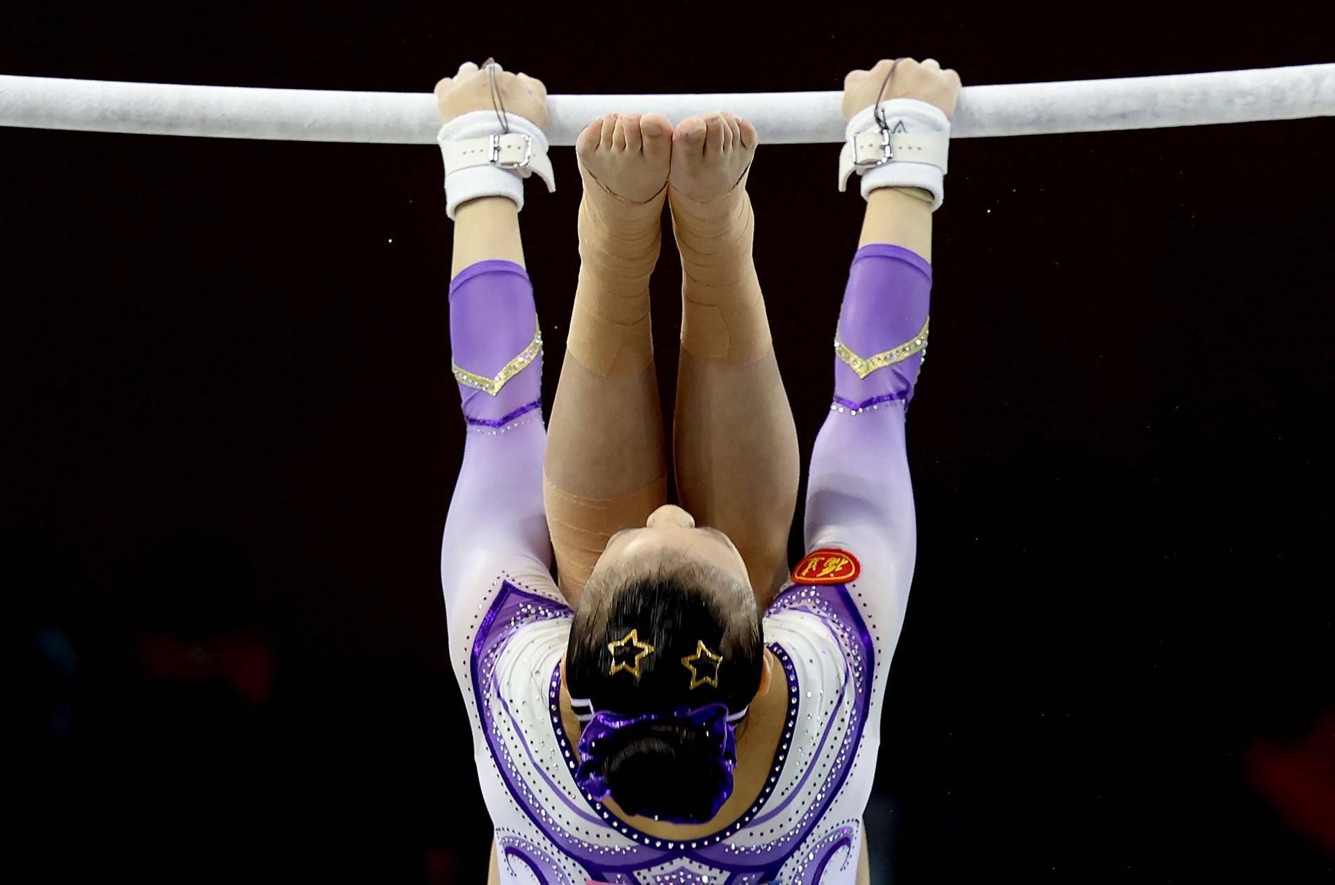 全国体操锦标赛 邹敬园鞍马摘金 刘洋吊环夺冠