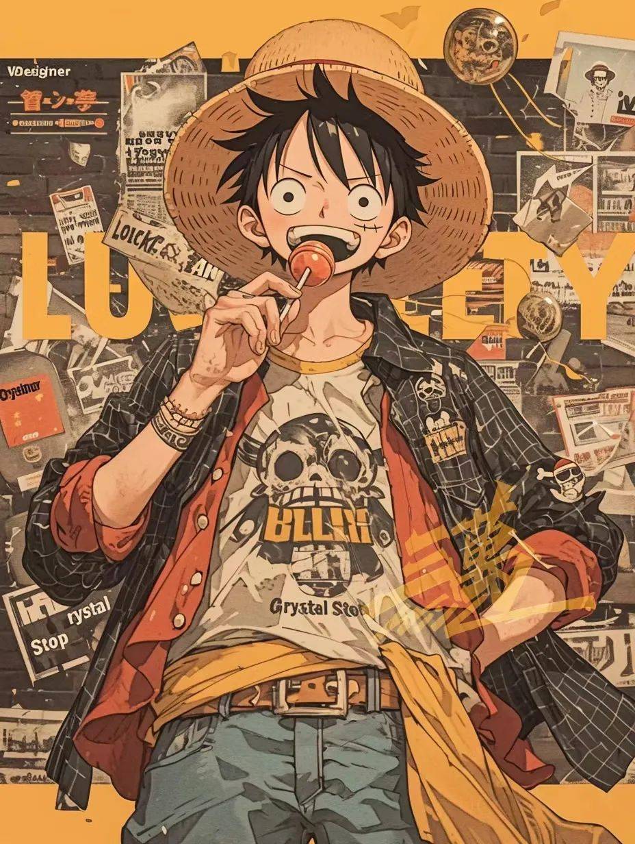 海贼王壁纸|现代装路飞他们