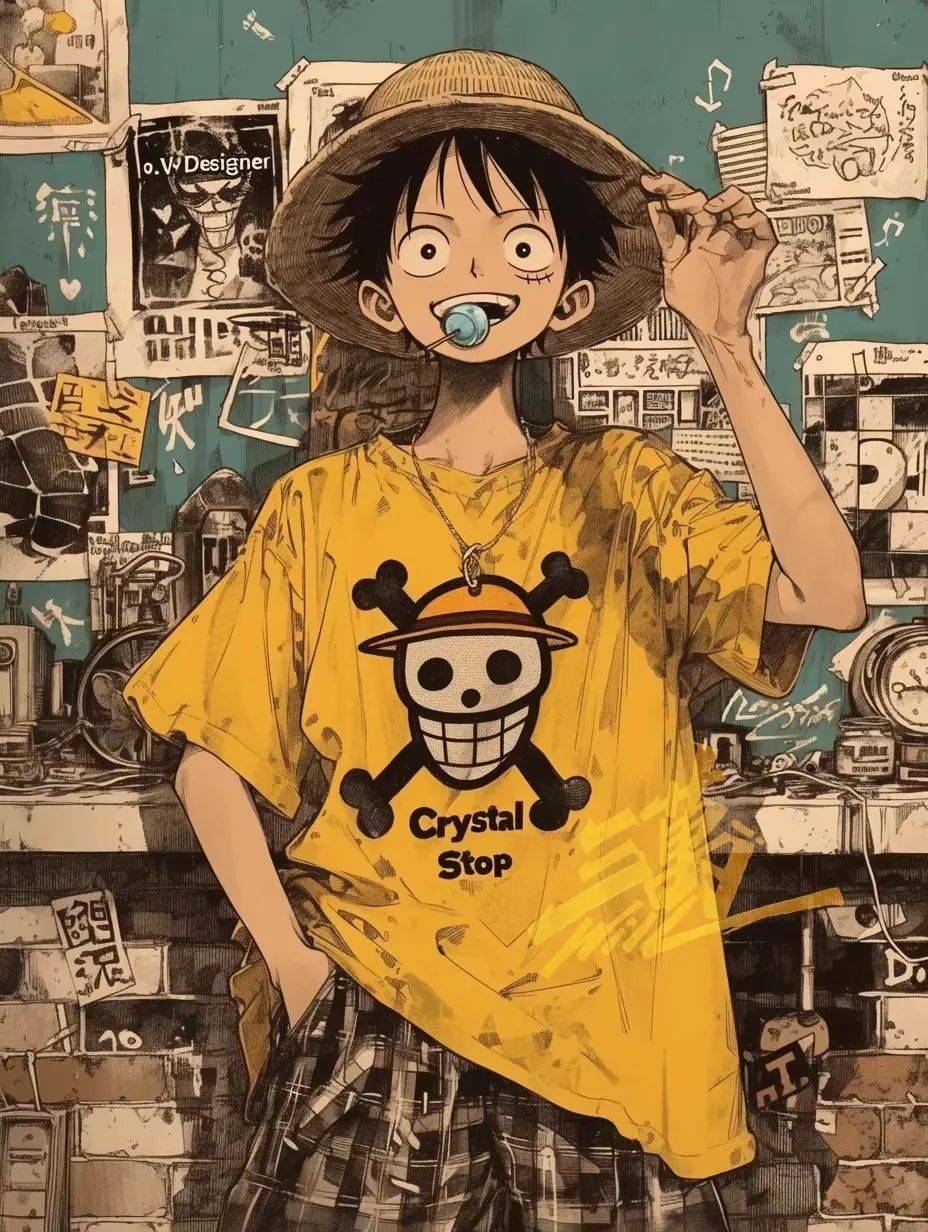 海贼王壁纸|现代装路飞他们