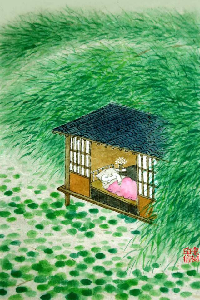 老树画画:夏天来了,热烈活着,诗意生活!