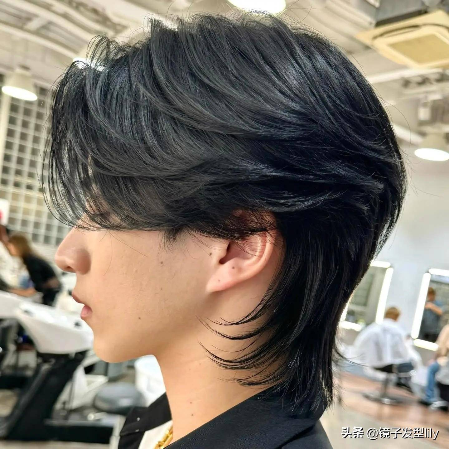 男士狼尾鲻鱼头,年轻男生的选择,彰显帅气与回头率