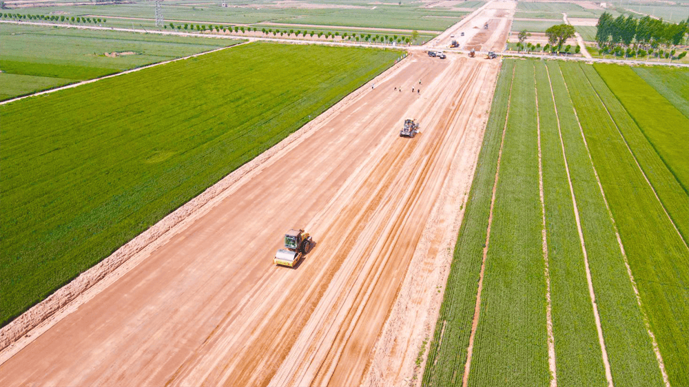 河北南皮:国道g338南皮段改建路基工程完成过半