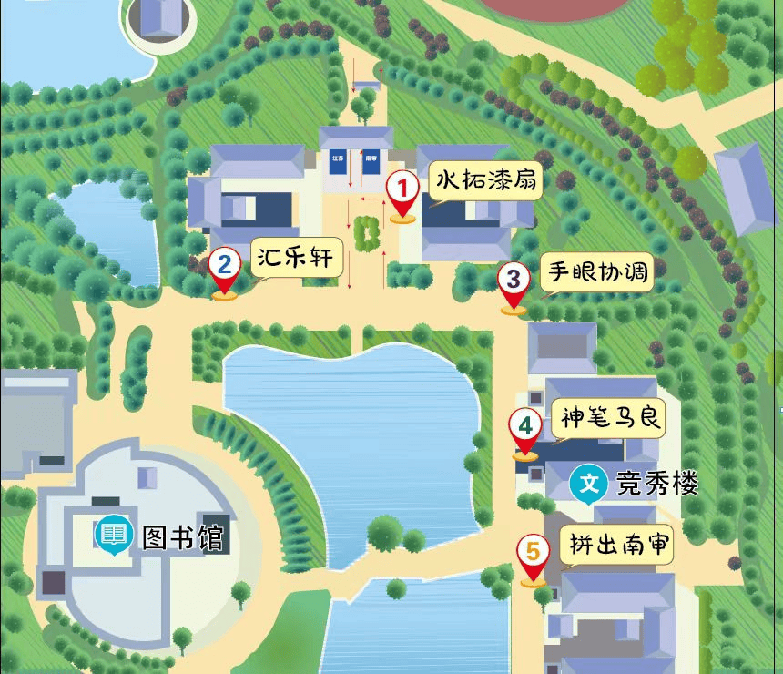 南京审计大学 平面图图片