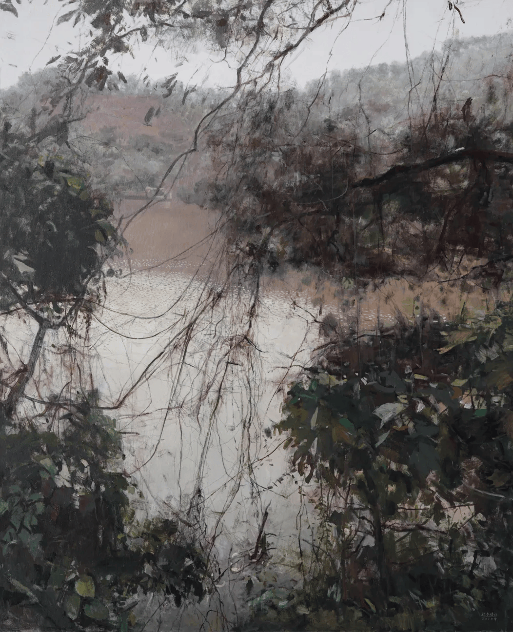 《璀璨时代》国画245×200cm2022年黄华兆《惠风·锦绣》水彩画170