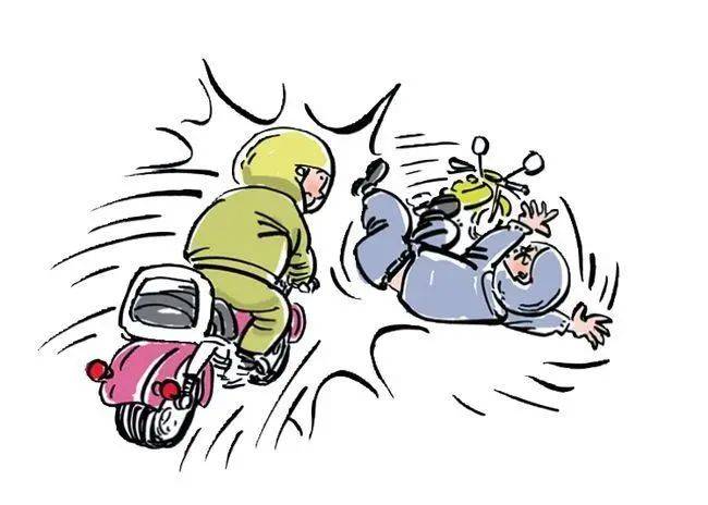 只因驾驶电动自行车随意超车……_老伯_小陈_闵行区