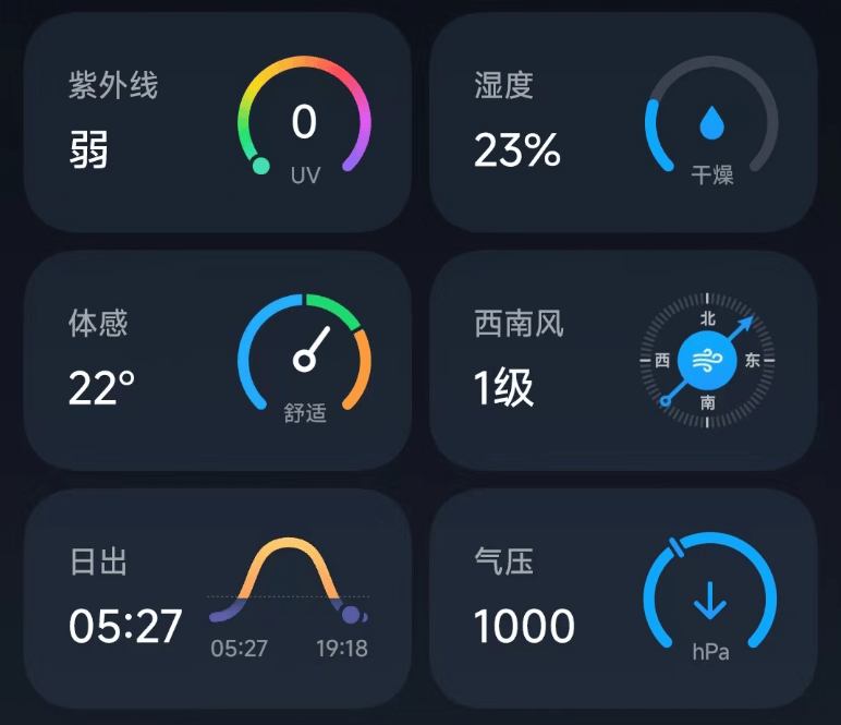 小米手机,天气预报,爱了