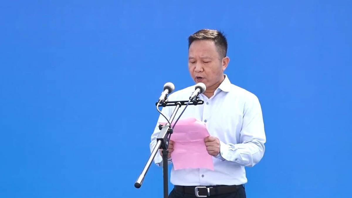 晋中市政府副市长王帮富主持项目开工仪式并发表讲话晋中市市委书记