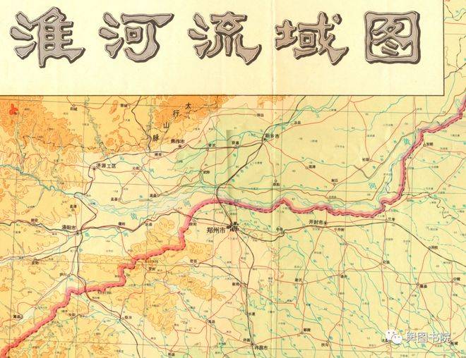 精美淮河流域地图，读懂淮河前世今生