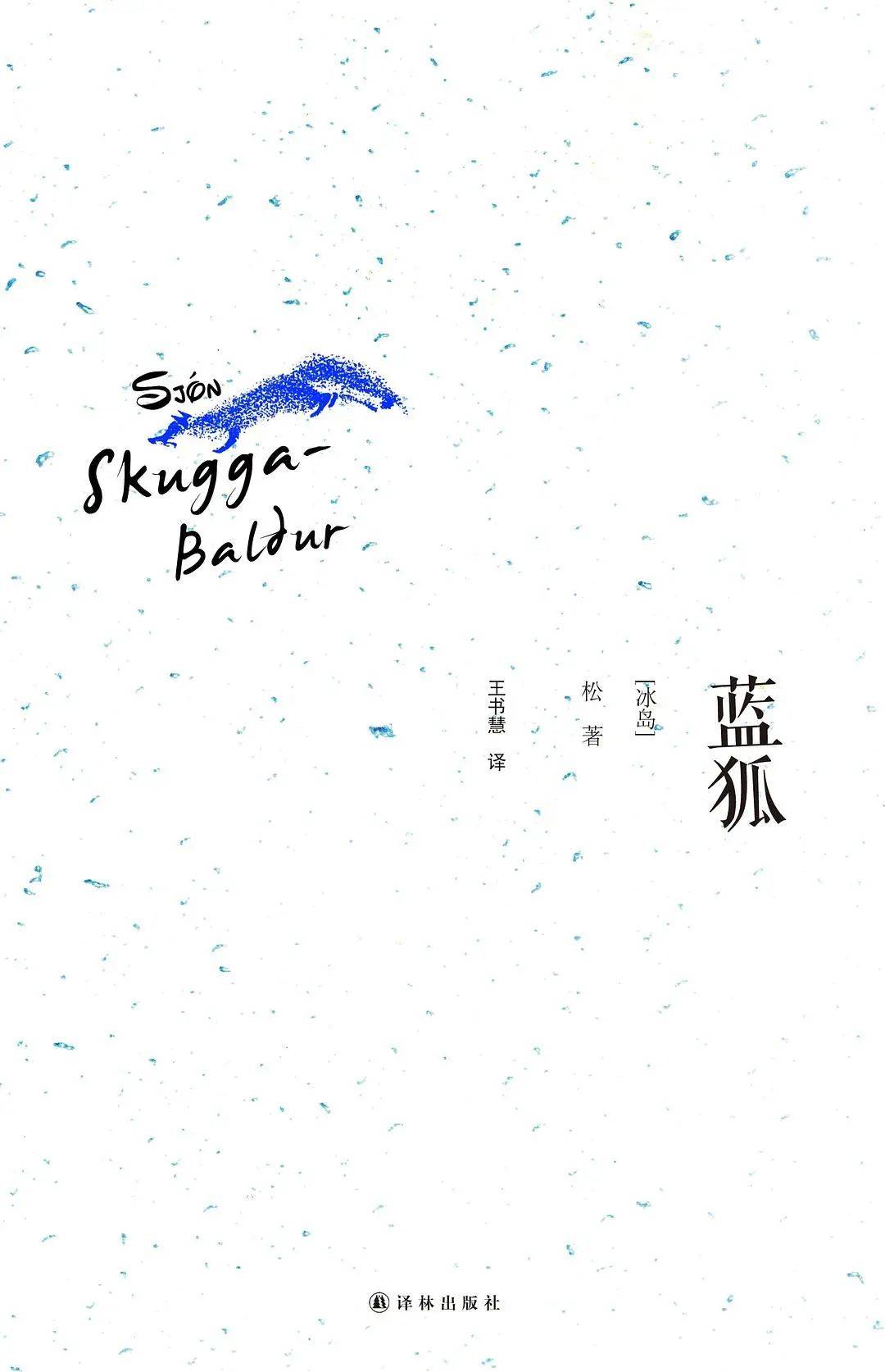 《蓝狐》【冰岛】松译林出版社2014年3月出版作家约恩·卡尔曼