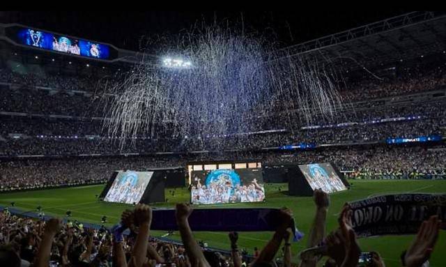 与近几年一样,皇马将在伯纳乌球场设置大屏幕,给没有机会前往决赛