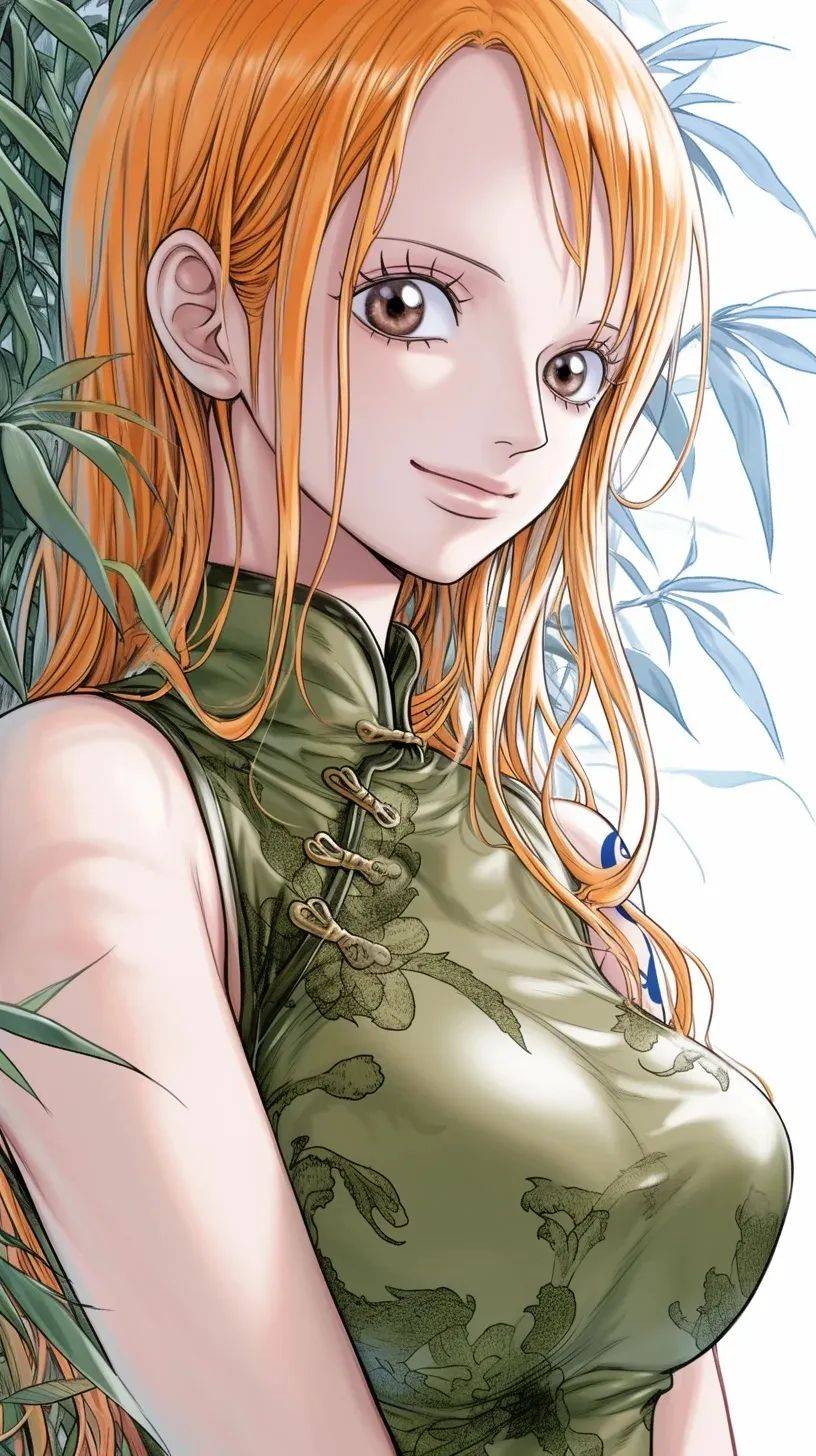 海贼王壁纸|娜美旗袍