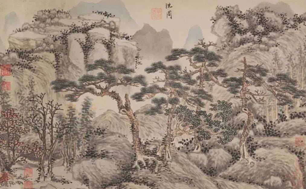 沈周的粗笔山水,凝练了一生的笔墨功夫(附高清作品集)