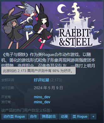 几只可爱兔兔,是怎么把肉鸽游戏变成"ff14模拟器"的?_兔子_玩家_steam