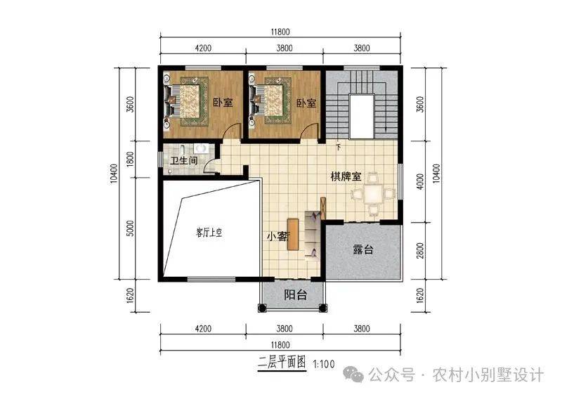 小二层别墅户型图图片