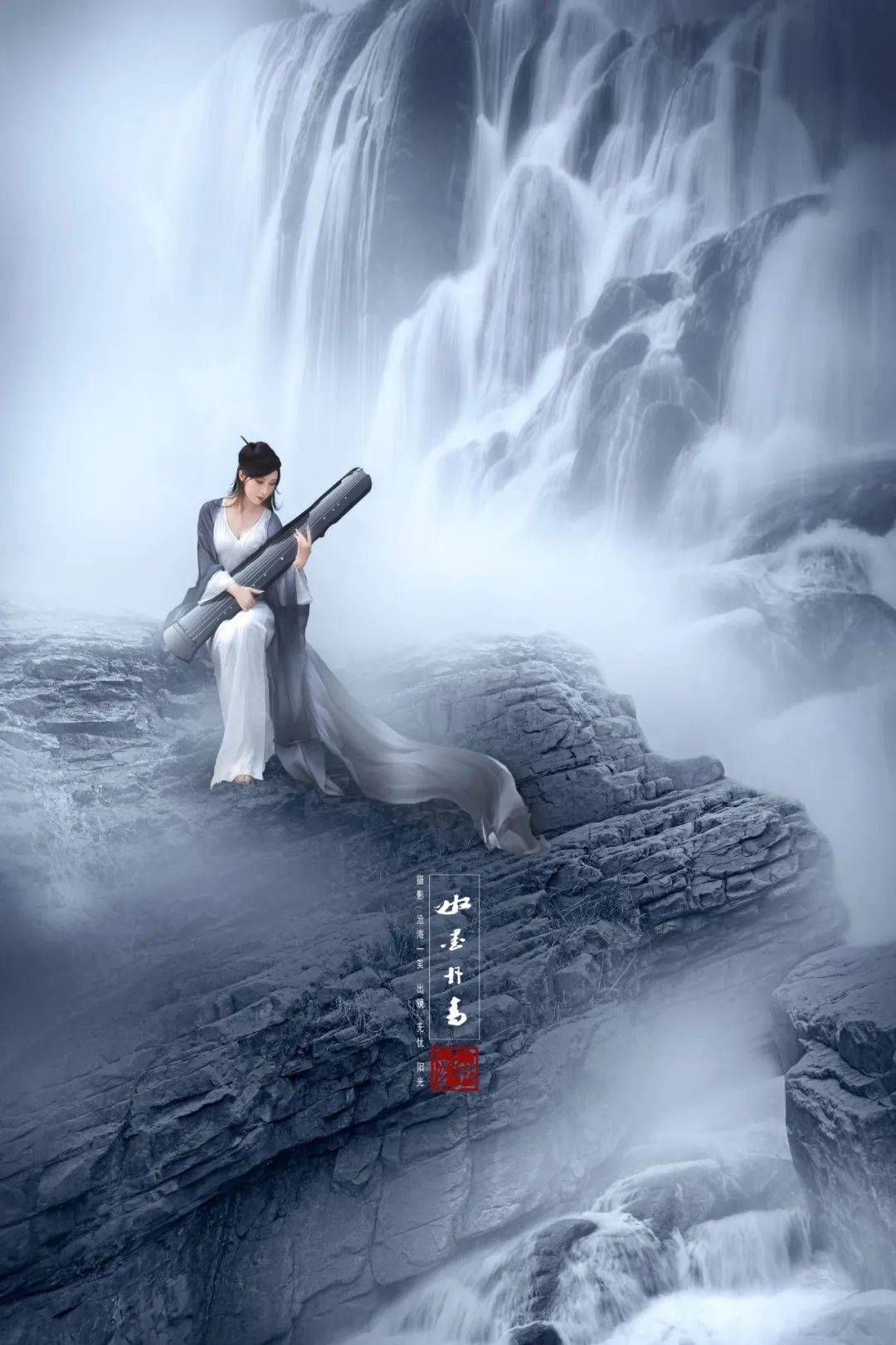 琴箫合鸣,水墨丹青