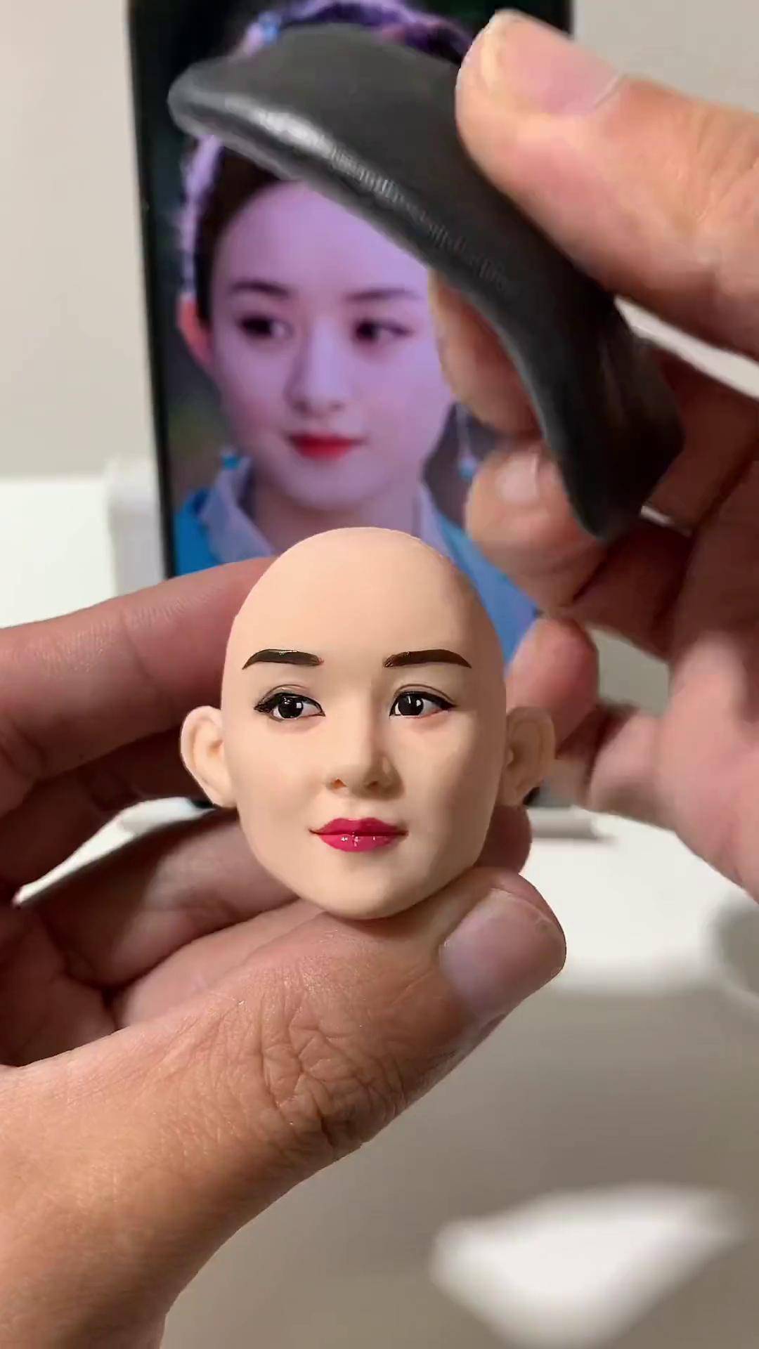 手工 赵丽颖 软陶人偶 手办 手工制作
