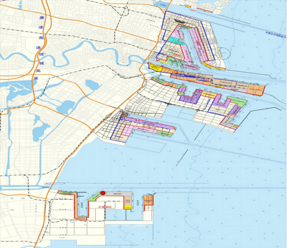 天津港口地图图片