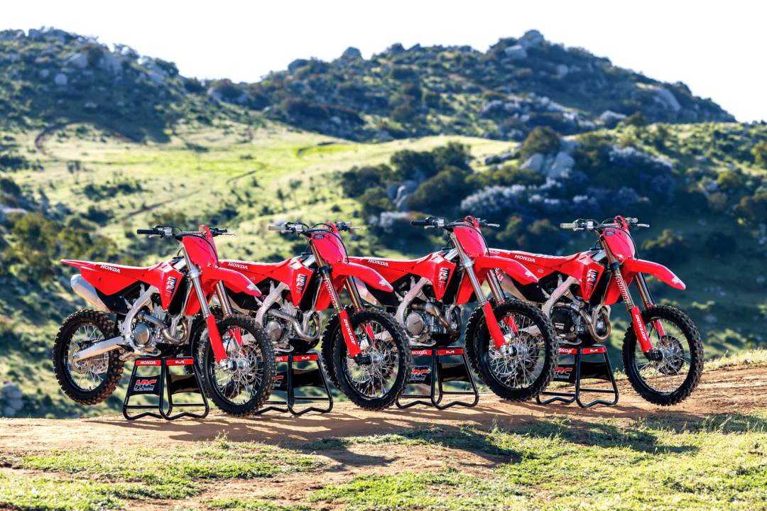 除了换代的 crf450r,crf250r 系列之外,非世界大赛规格(mxgp,mx2 以外
