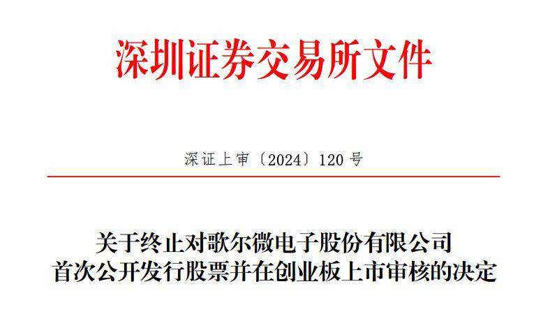 歌尔微ipo终止:中信建投保荐,已过会18个月_控制公司_股份_姜滨