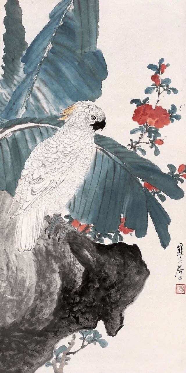“江虚谷”画鸟,绝了_任伯年_研究_高清
