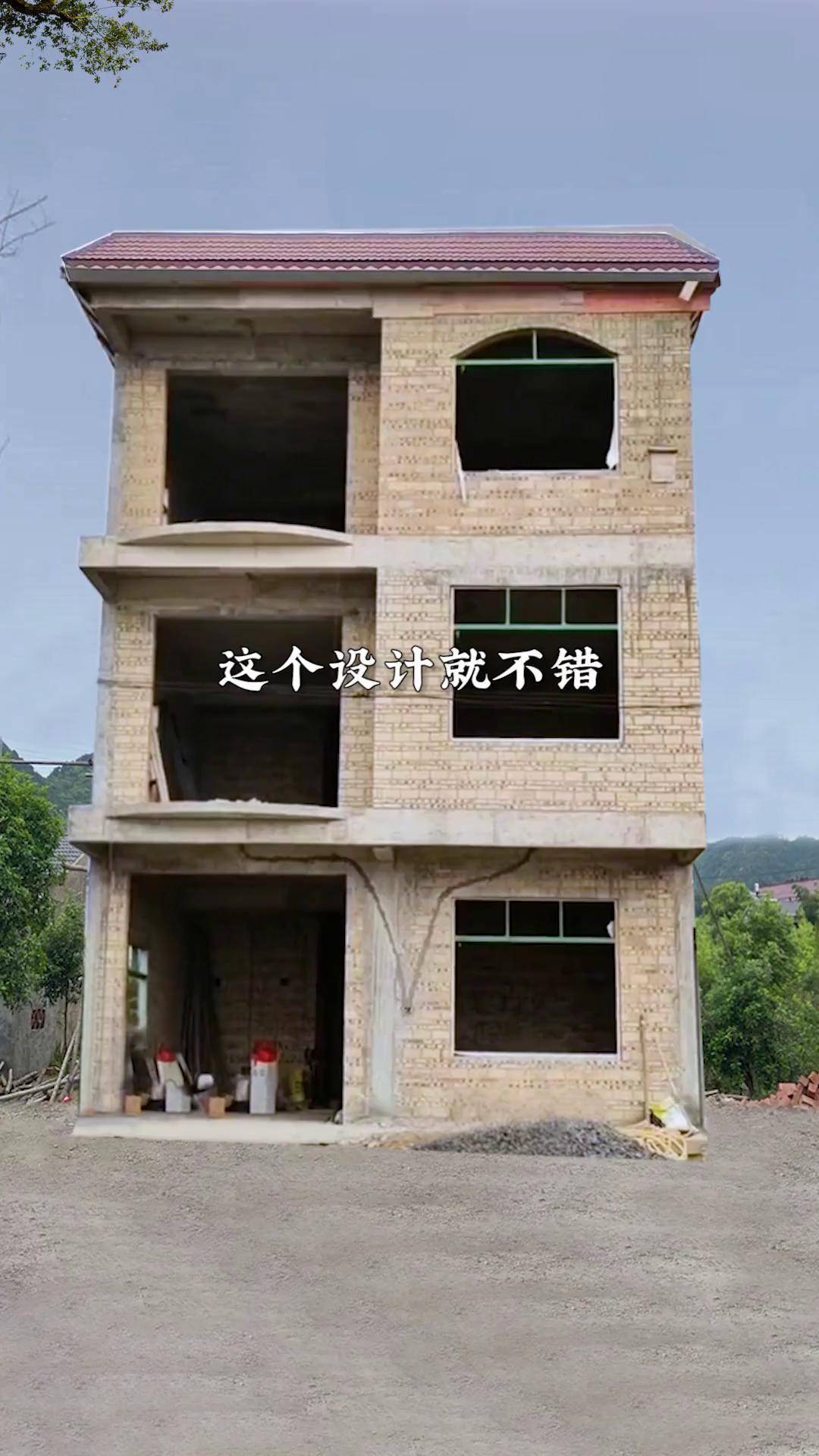 两开间三层户型设计,这个就不错.农村自建房 别墅设计