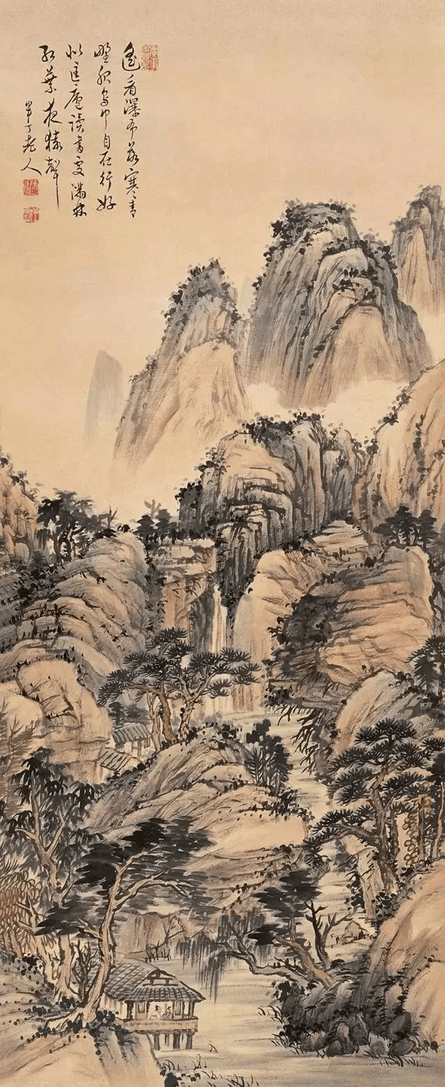 润笔高于齐白石的山水画家——陈半丁